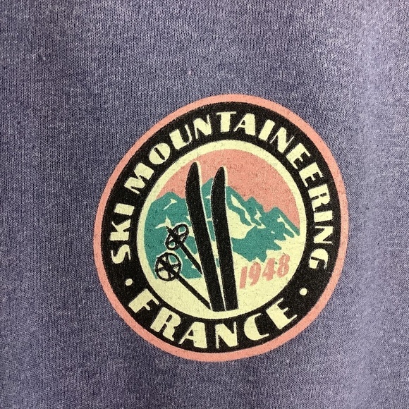 Golden Hour France Ski Crew Neck Sweatshirt - Picture 4 of 5